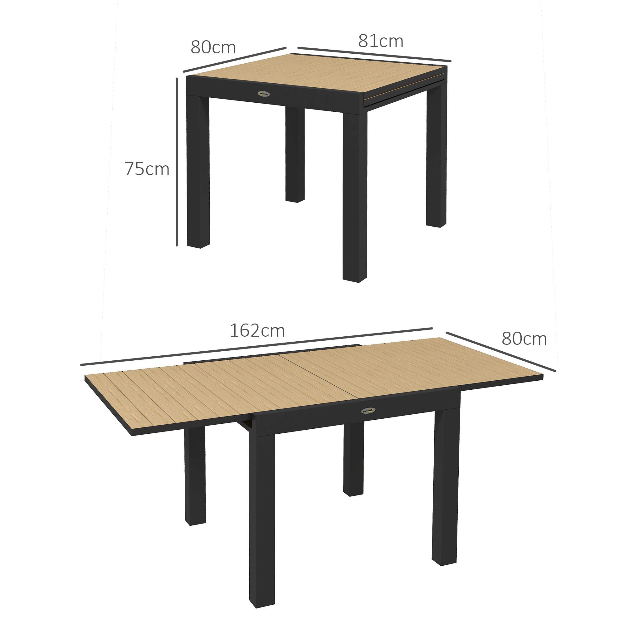 Outsunny Table de jardin  