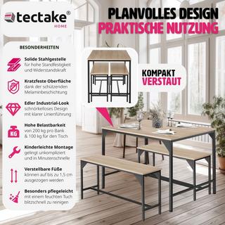 Tectake Set di mobili Bolton 2 + 1  