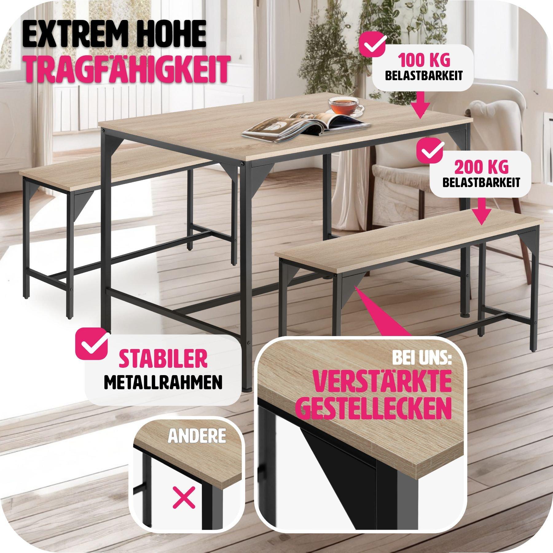 Tectake Set di mobili Bolton 2 + 1  