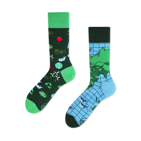 Many Mornings  Save the Planet Socks - Many Mornings 