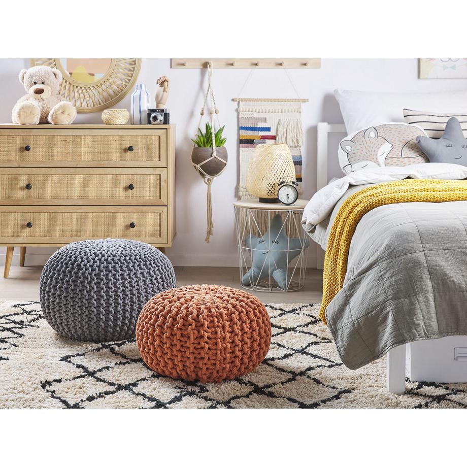 Beliani Pouf en Coton  CONRAD  