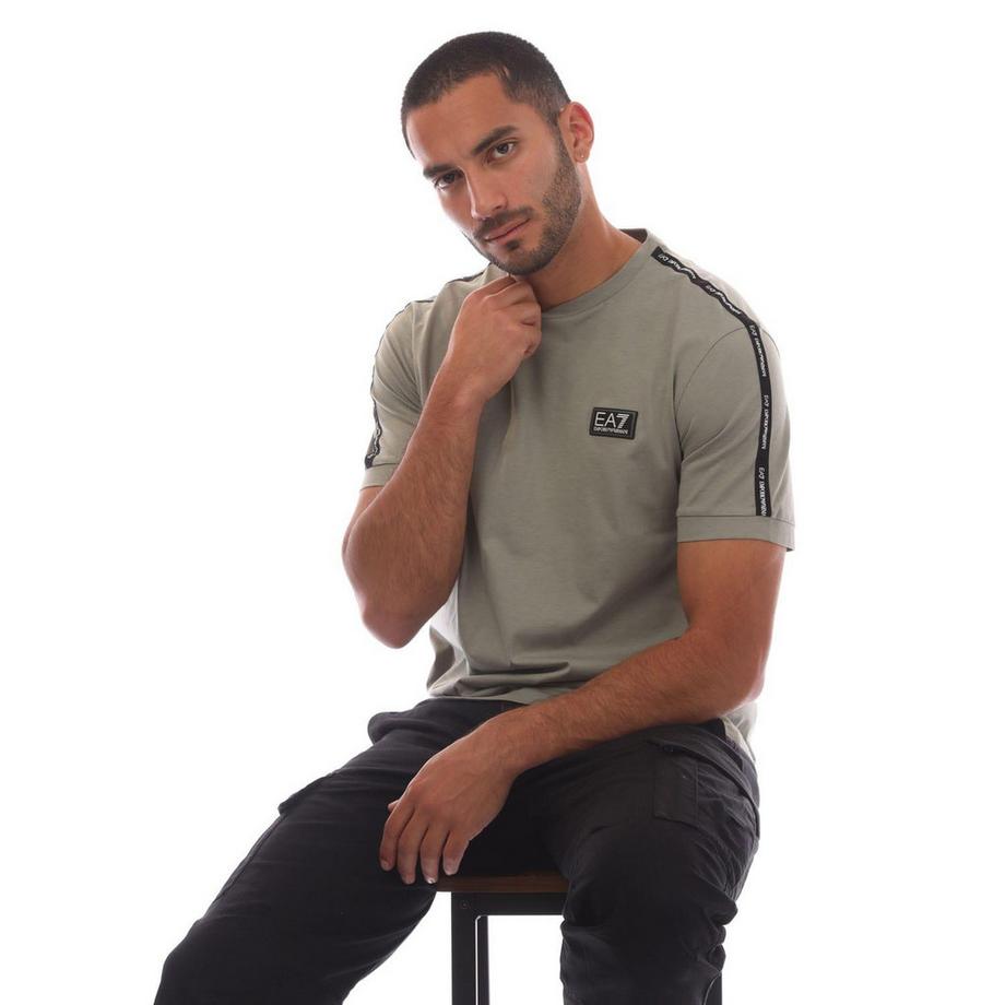 EMPORIO ARMANI T-Shirt Verclé avec Bande Logo  