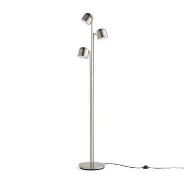 Lampadaire orientable nickel satiné