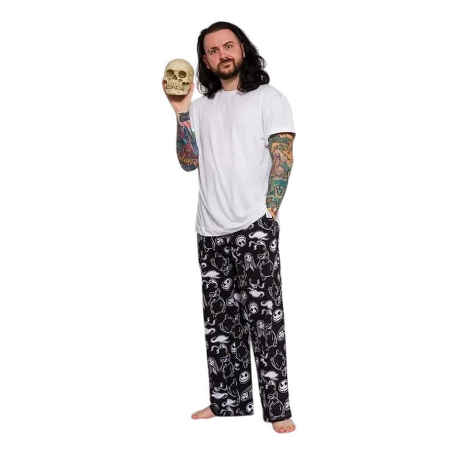The Nightmare Before Christmas Pantaloni da casa con stampa di personaggi  
