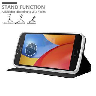 Cadorabo  Housse compatible avec Motorola MOTO E4 - Coque de protection avec fermeture magnétique, fonction de support et compartiment pour carte 