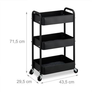 Northix Wagen mit 3 Regalen  