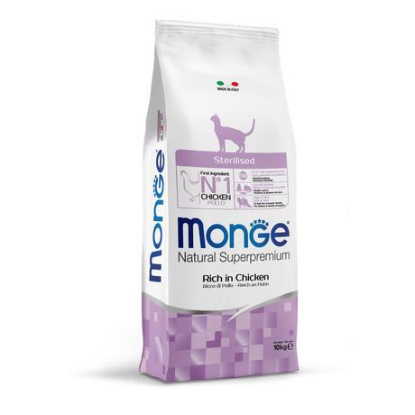 Monge  Pollo sterilizzato per gatti 10 kg 