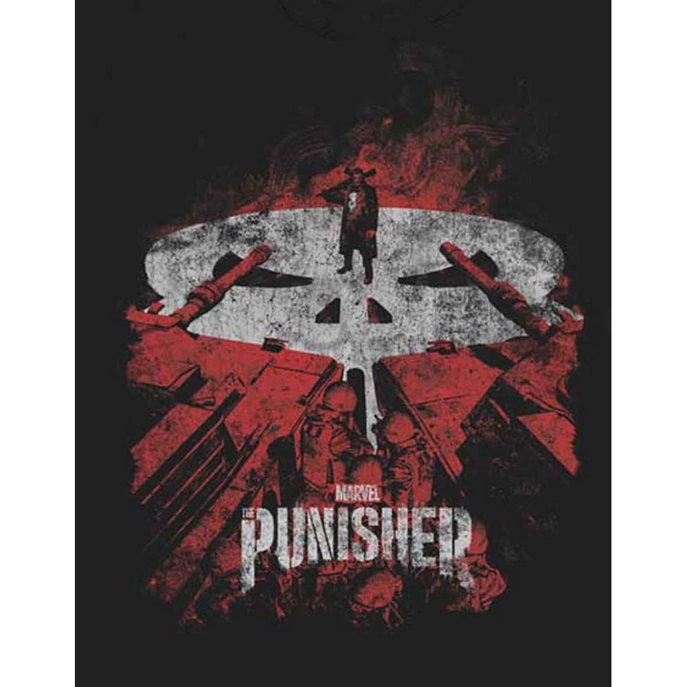 The Punisher Punisher T-Shirt Grafica Teschio  
