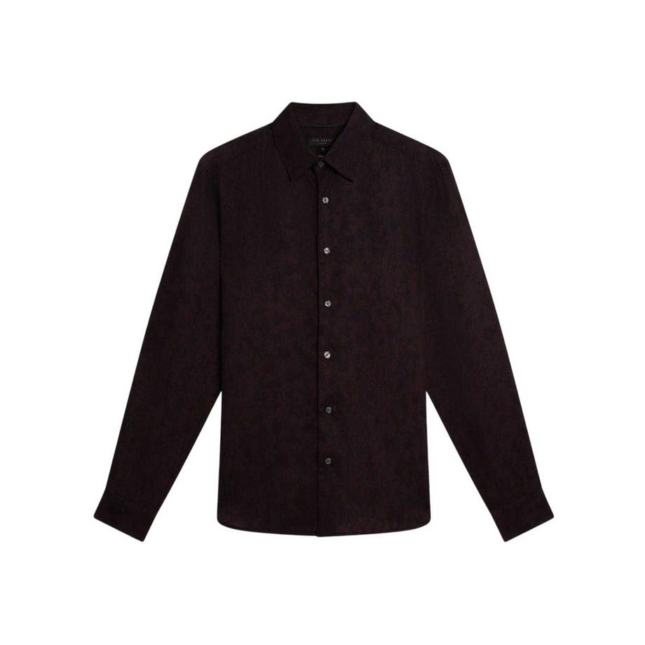 Camicia Floreale Collare Manica Lunga