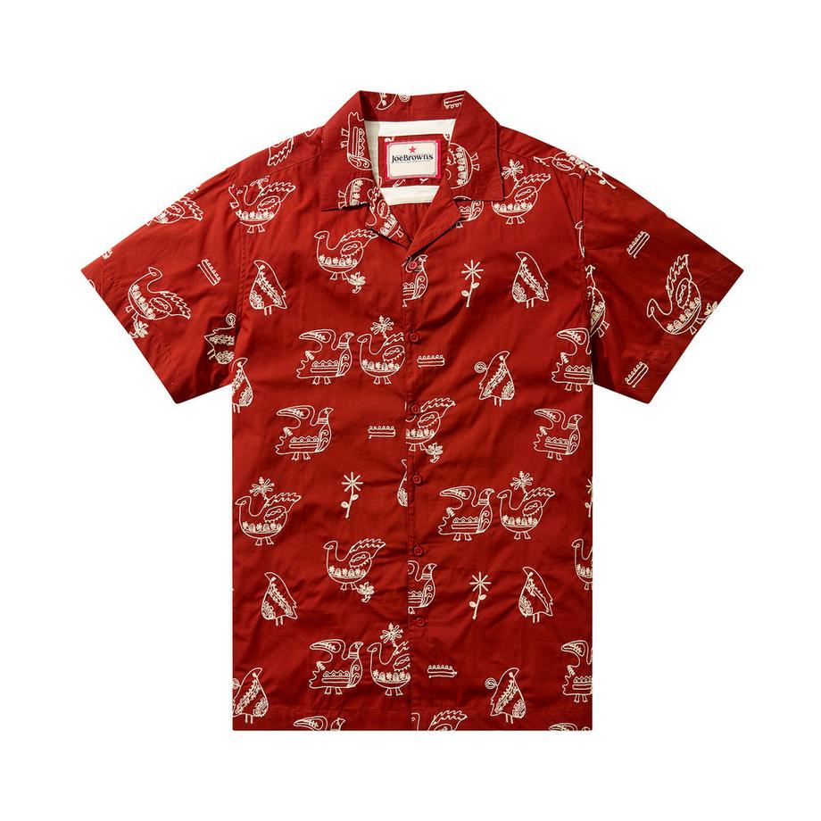Joe Browns Chemise à col ouvert brodée motif oiseau  