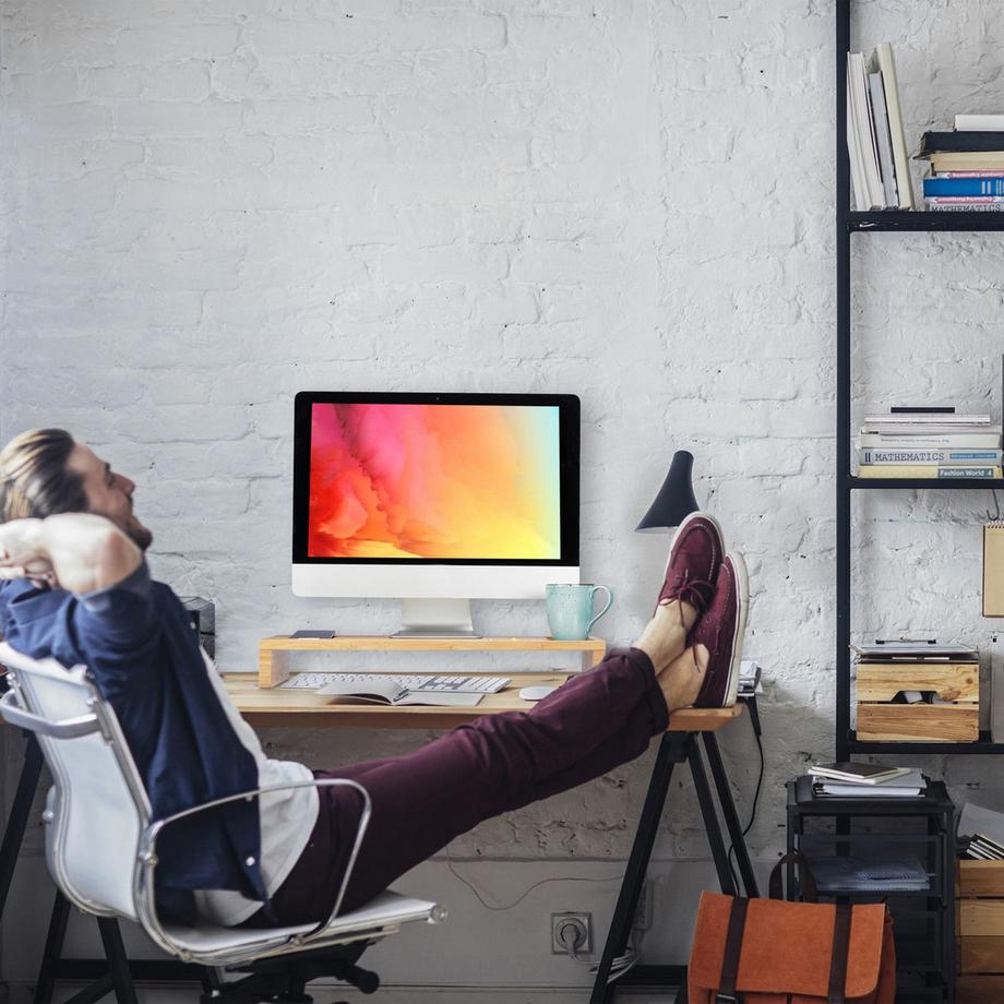 B2X  Support d'écran en bambou 