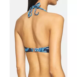LASCANA  Bandeau-Bikini mit Bügel Boho Schwarz Bedruckt