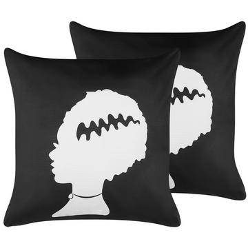 Dekokissen 2er Set aus Samtstoff Modern MANDEVILLA