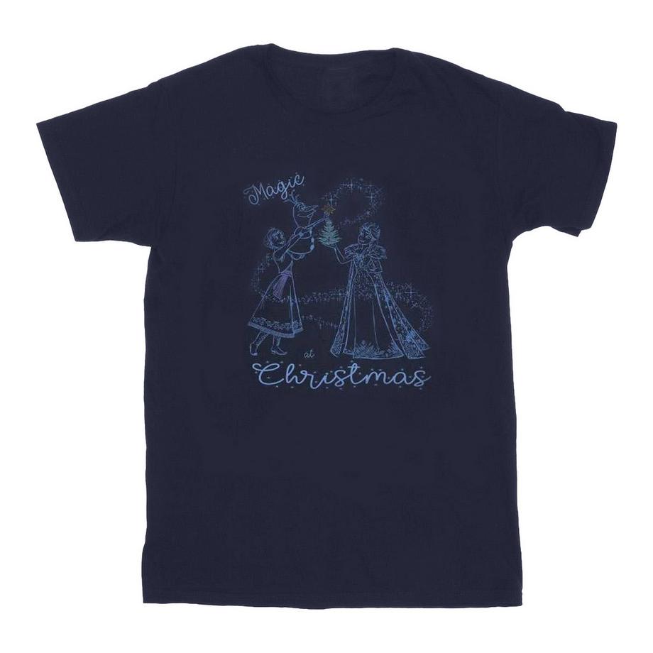 Frozen Magic Christmas Maglietta Ampia