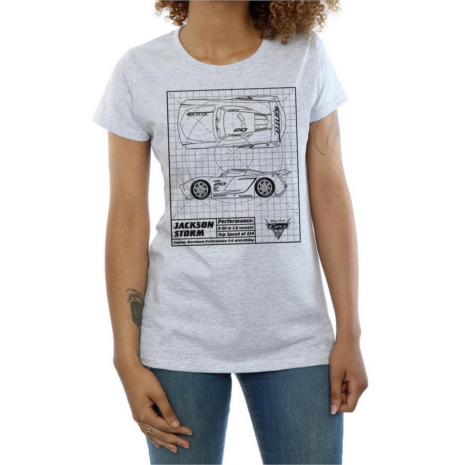 Disney Cars Jackson Storm Blueprint T-Shirt  