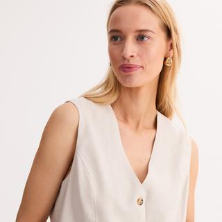 La Redoute Collections Ärmellose Weste mit Knopfleiste  
