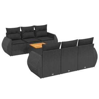 VidaXL set divano da giardino Polirattan  