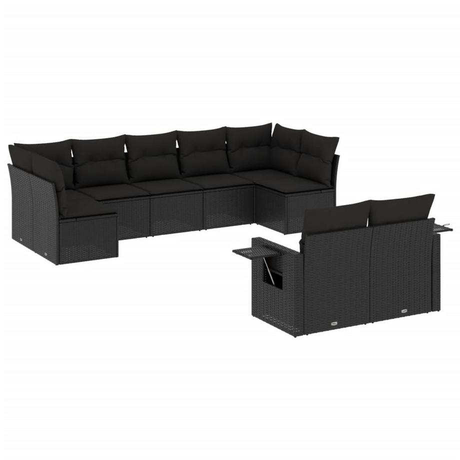 set divano da giardino Polirattan