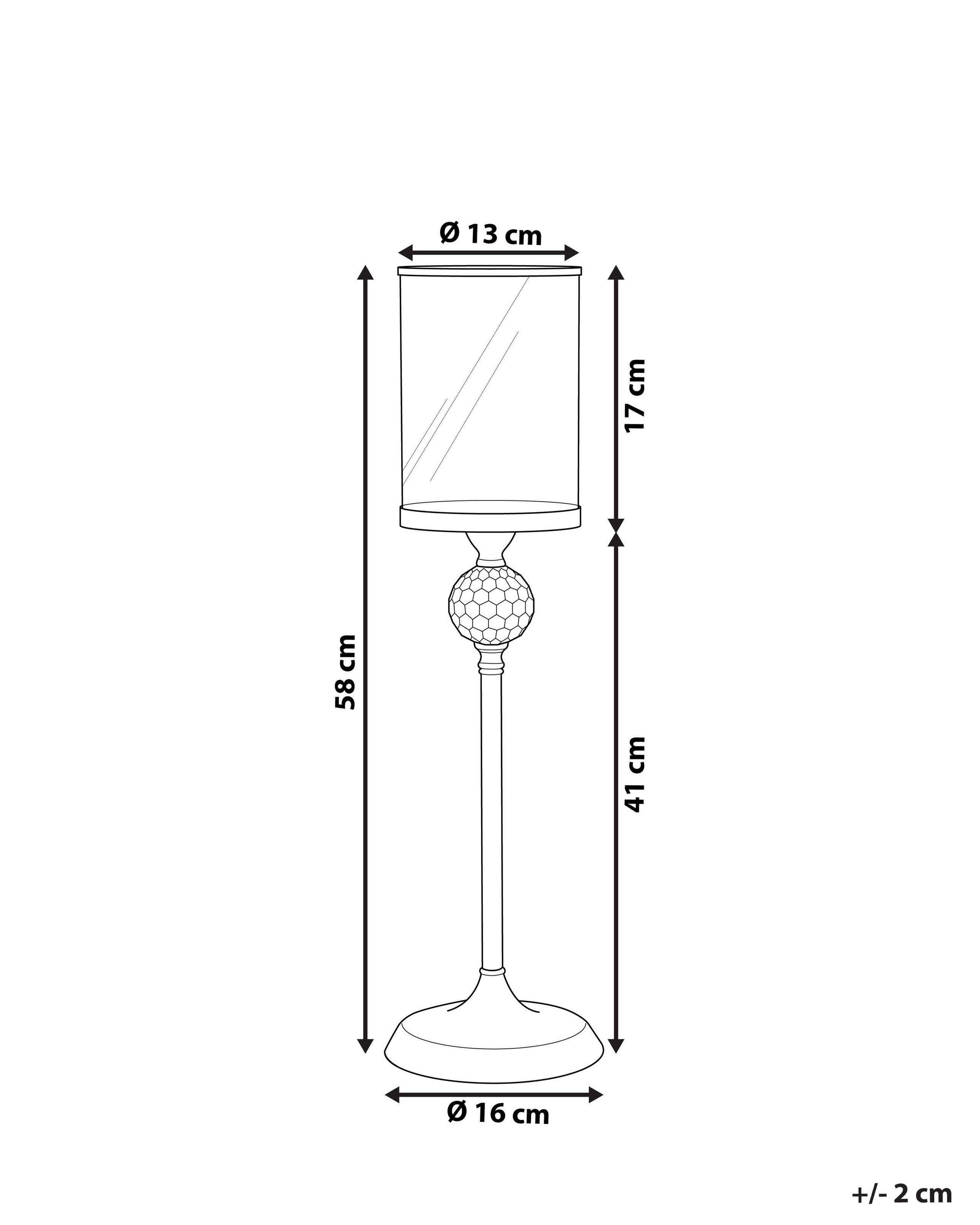 Beliani  Kerzenständer aus Glas Glamourös COTUI 