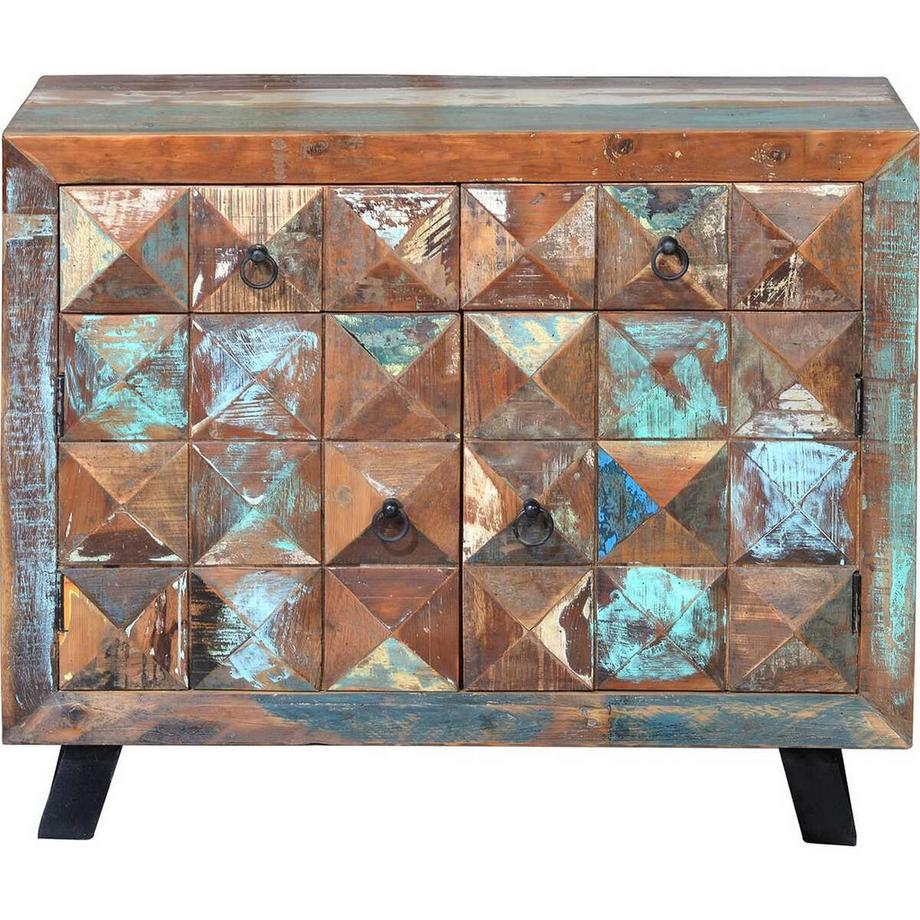 mutoni Credenza Diamond in legno riciclato multicolore 100  