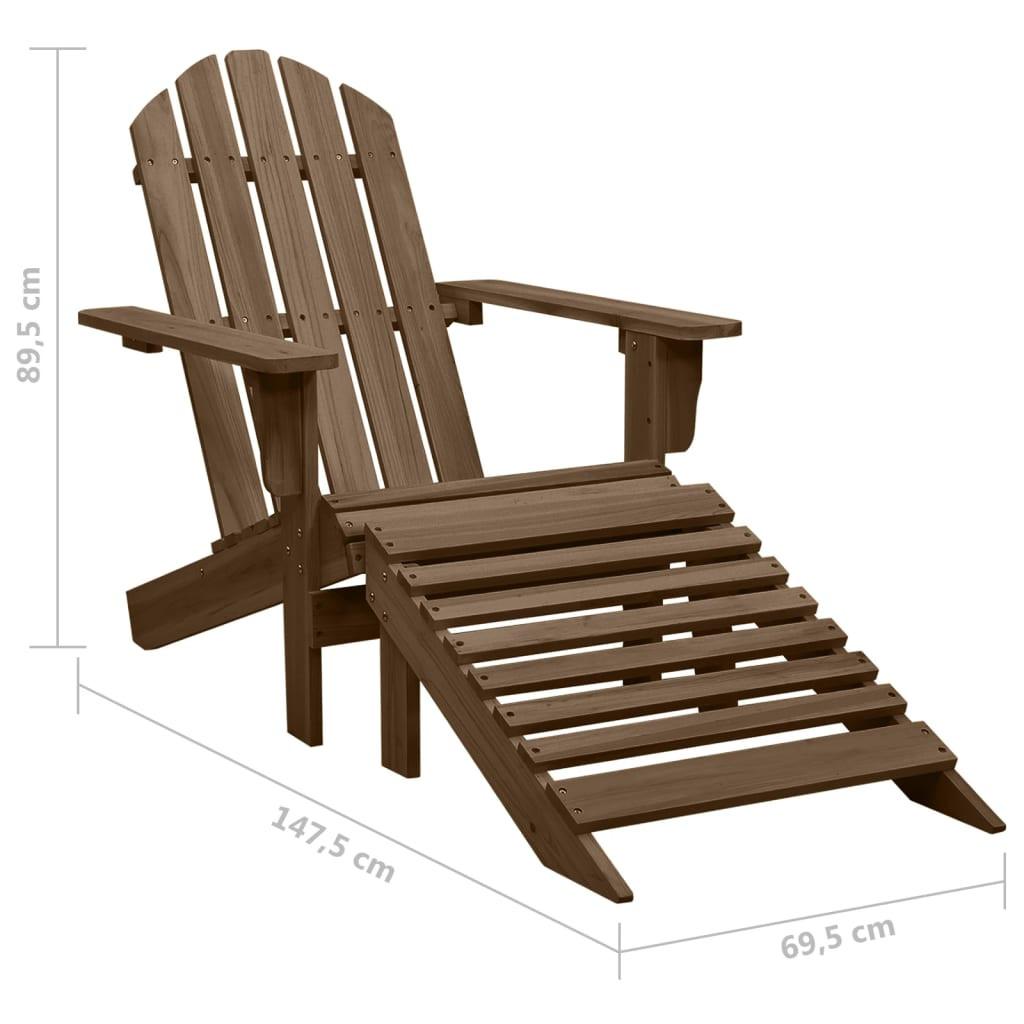 VidaXL Chaise de jardin bois  