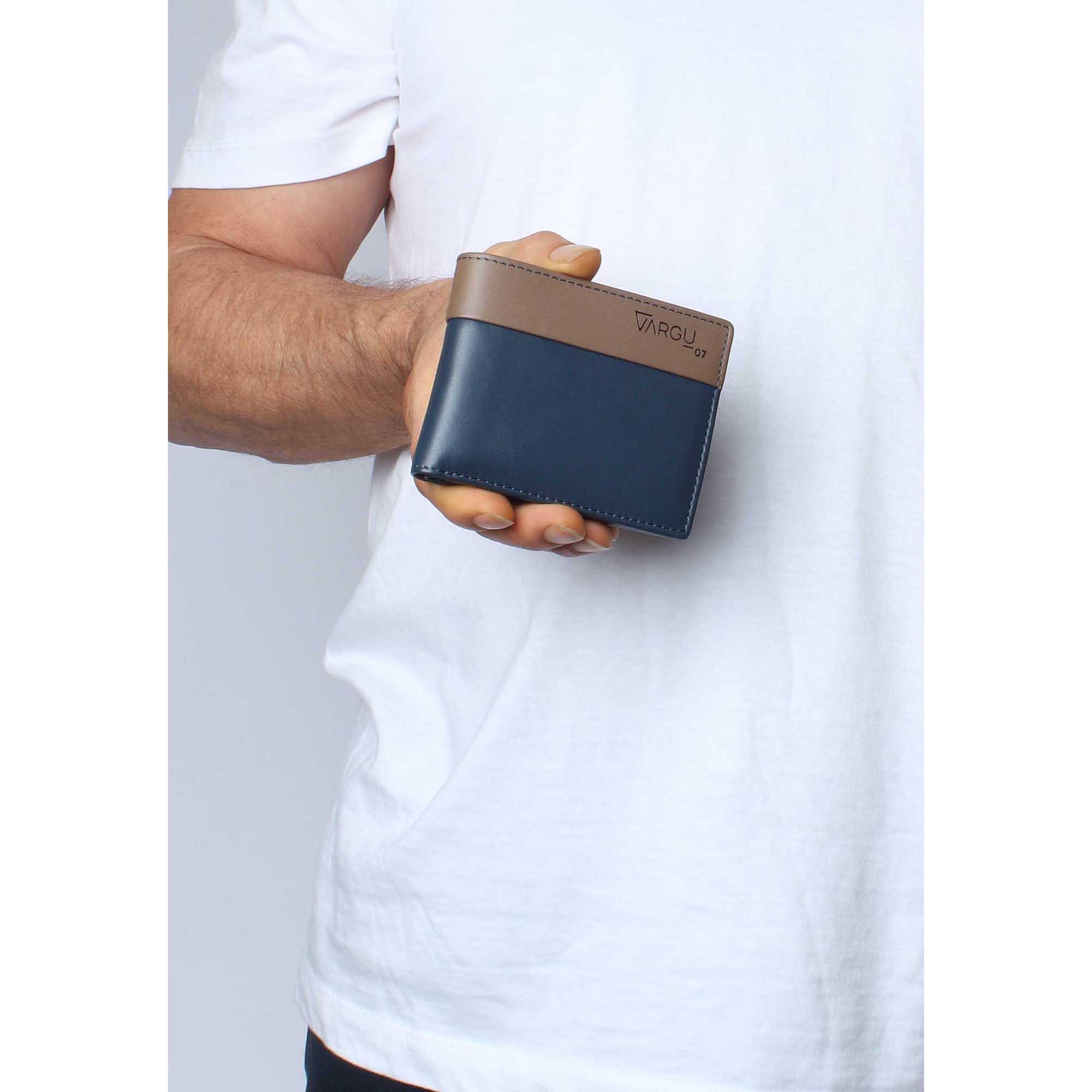 VARGU HEYK 1-A Portefeuille en cuir véritable  