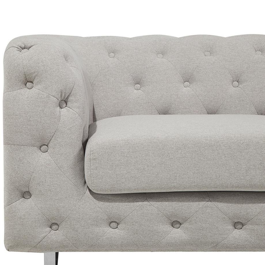 Beliani 3 Sitzer Sofa aus Stoff  VISSLAND  