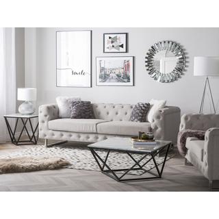 Beliani Canapé 3 places en Tissu Glamour VISSLAND  