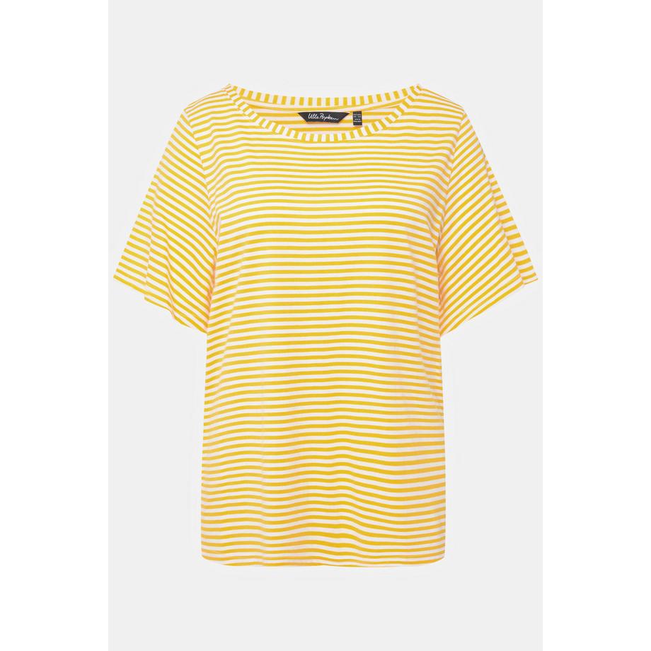 Ulla Popken Scollo a Barca Mezze Maniche ad Aletta T-Shirt  