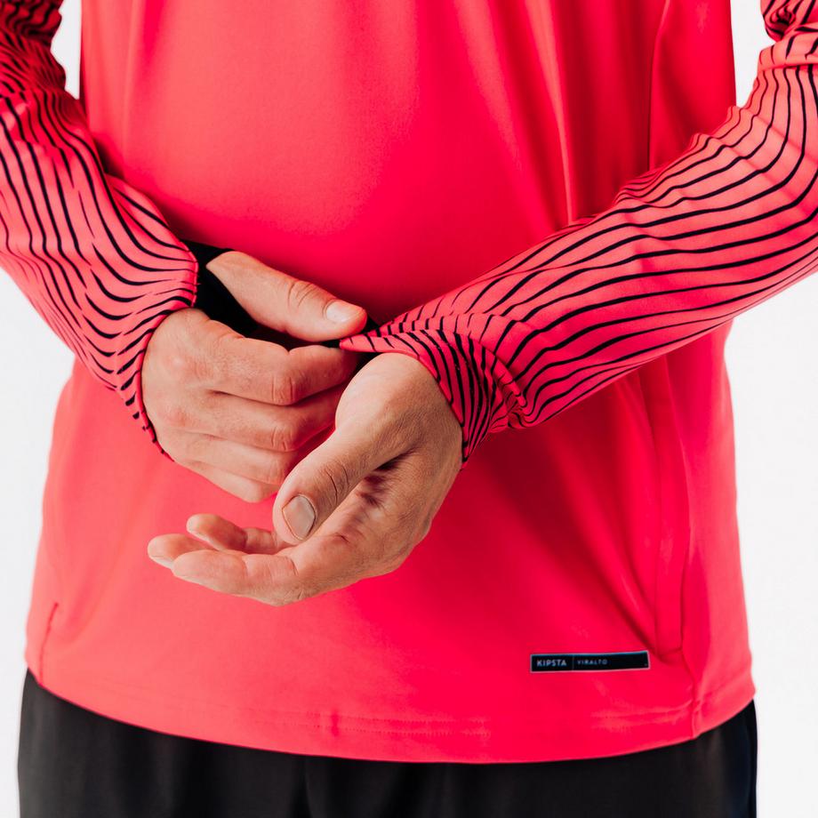 KIPSTA  Sweat-shirt football demi-zip polyester 