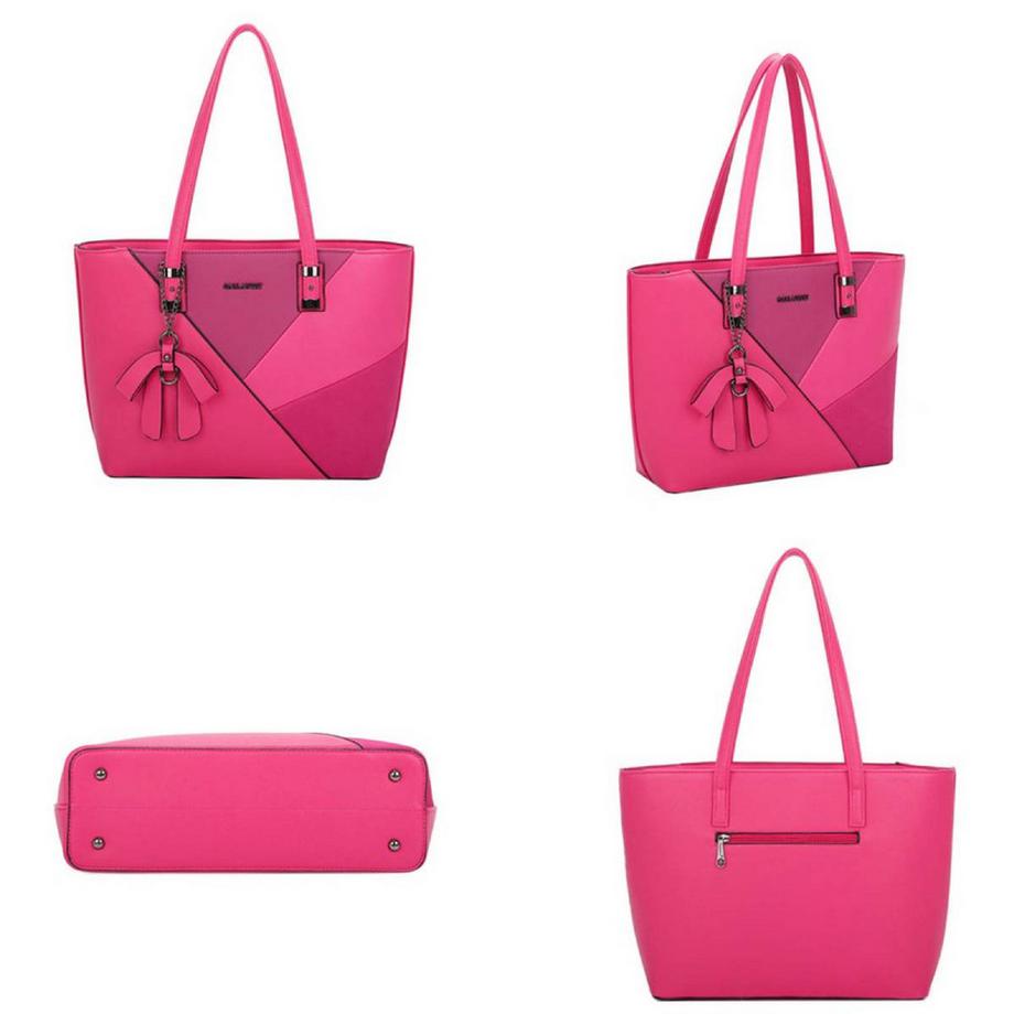 Gallantry Borsa a Spalla per Donna con Fiocco a Motivo Geometrico  