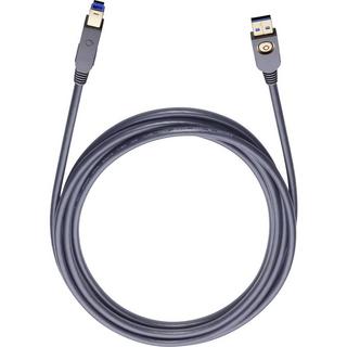Oehlbach  Cavo USB USB 3.2 Gen1 (USB 3.0) Spina USB-A, Spina USB-B 5.00 m Nero contatti connettore dorati 