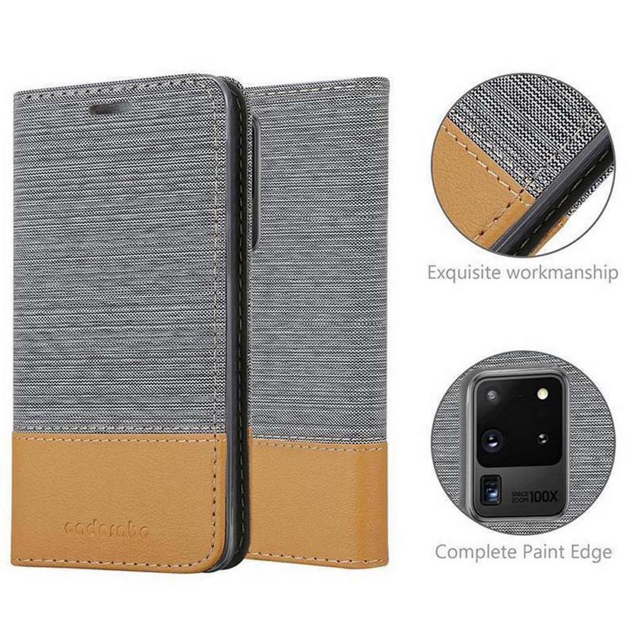 Cadorabo  Hülle für Samsung Galaxy S20 ULTRA Magnetverschluss, Kartenfach 