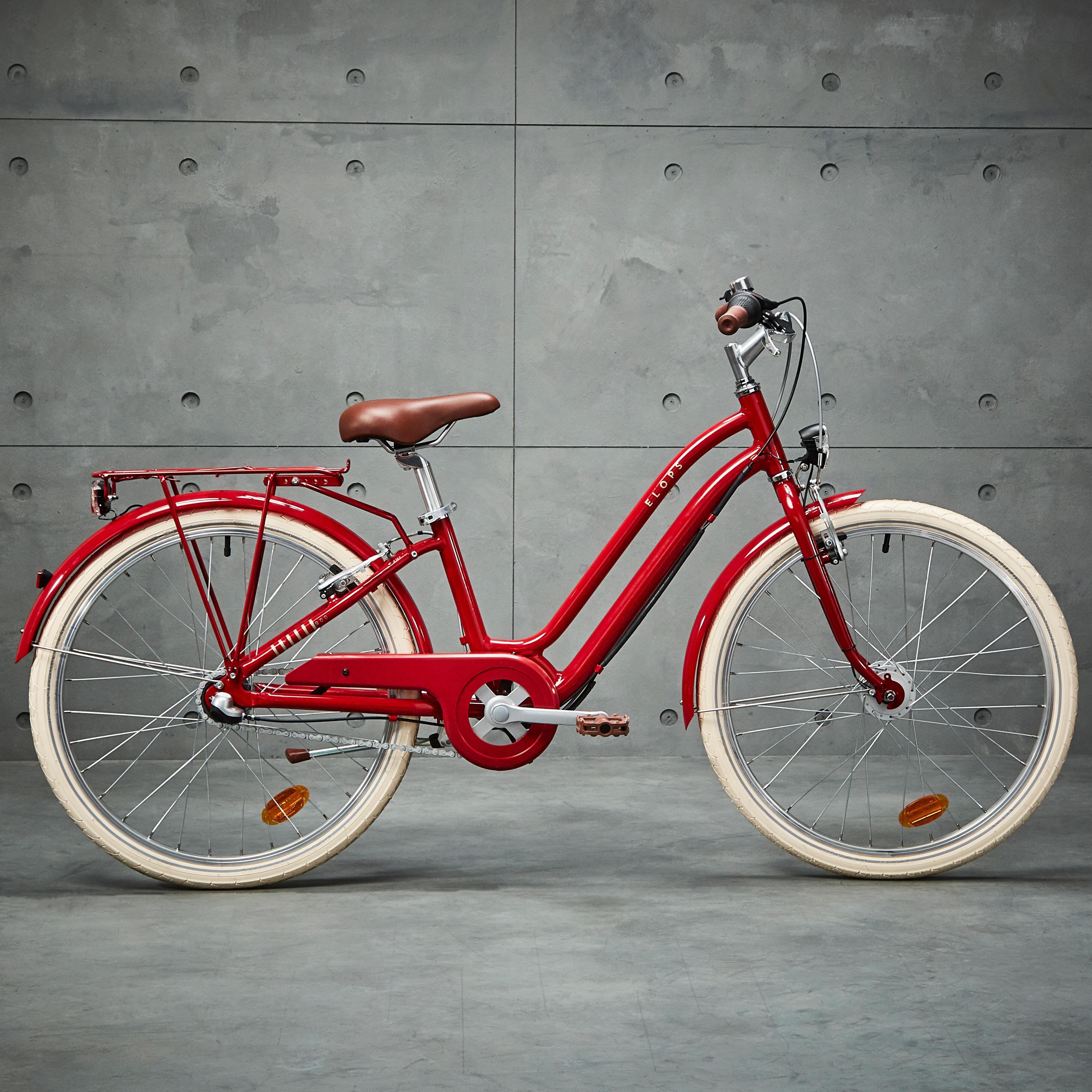 BTWIN  Citybike 24 Zoll mit Schutzblech und Dynamo 