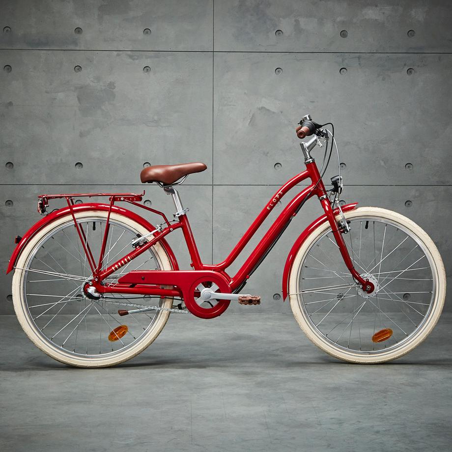 BTWIN  Bicicletta da città 24 pollici con parafango e dinamo 