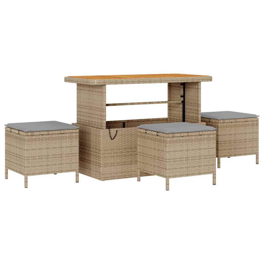 VidaXL Ensemble de canapé de jardin poly rattan  