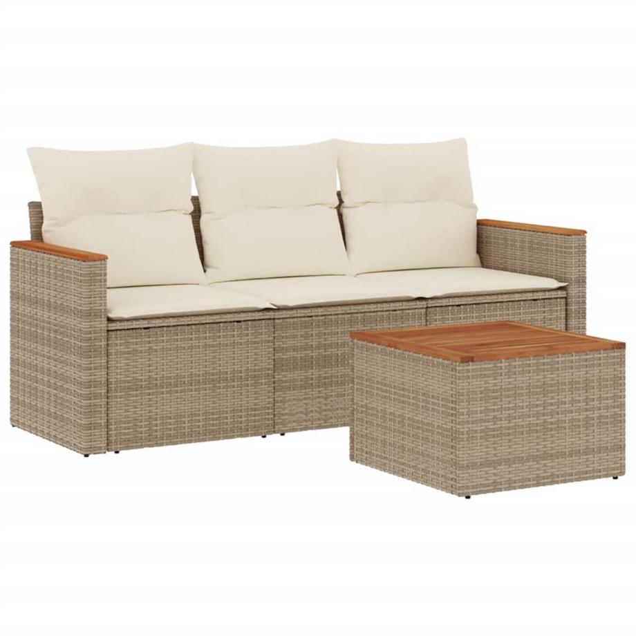 set divano da giardino Polirattan