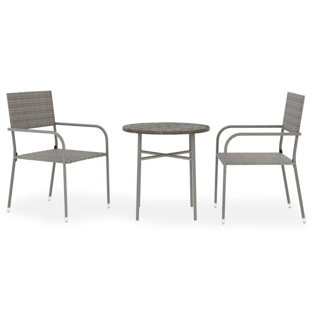 VidaXL set da pranzo da giardino Polirattan  