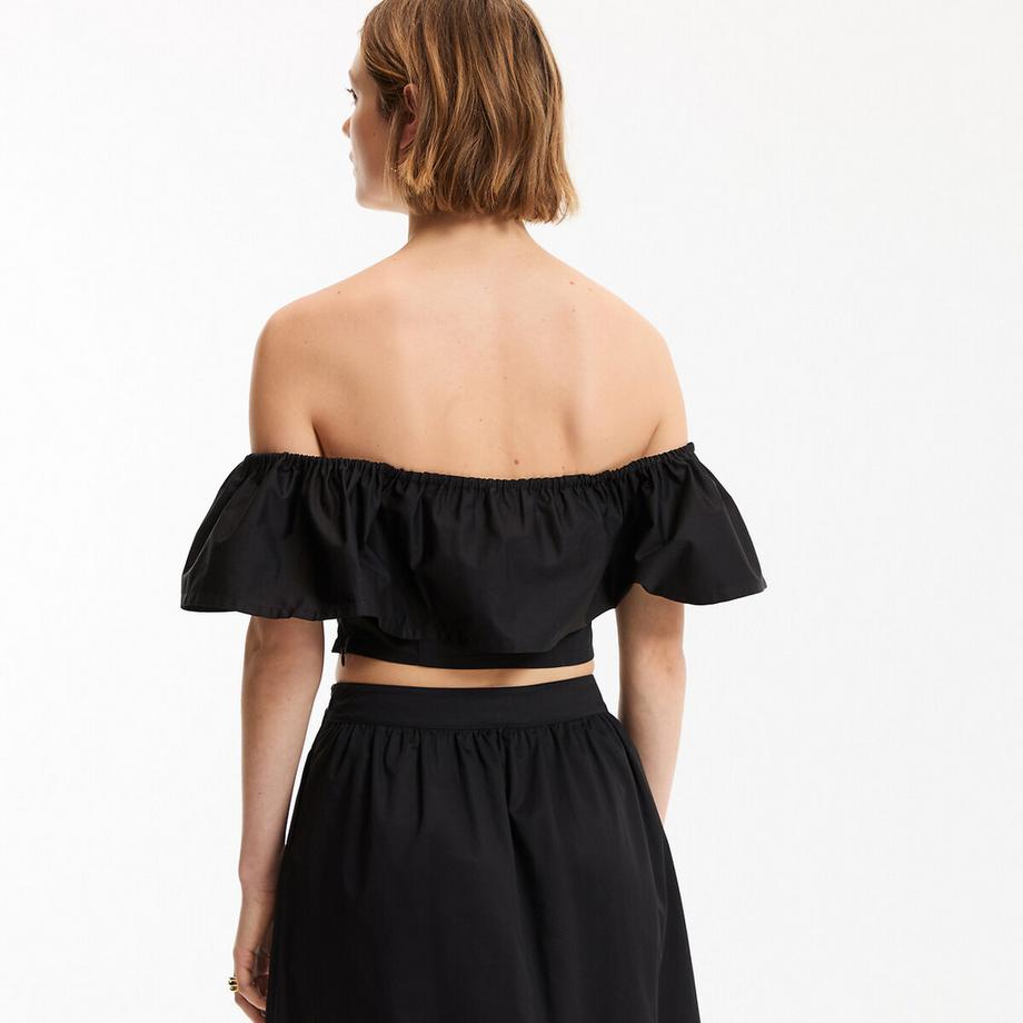La Redoute Collections Top Bustier Court à Volant  