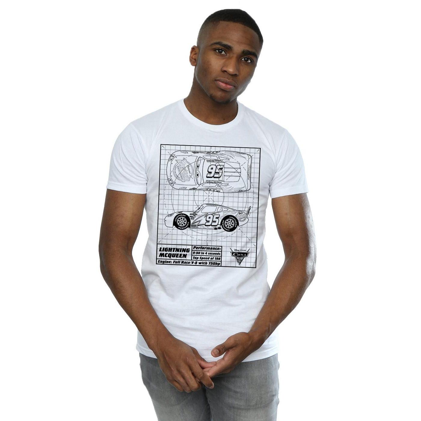 Cars Lightning McQueen Blueprint T-Shirt  