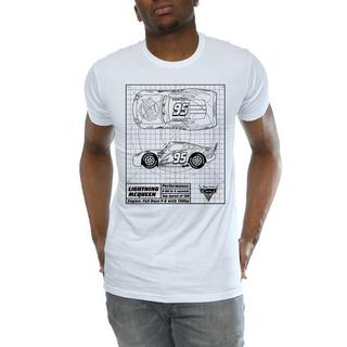 Cars Lightning McQueen Blueprint T-Shirt  