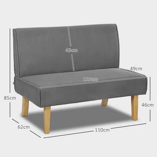 HOMCOM 2 Sitzer Sofa  