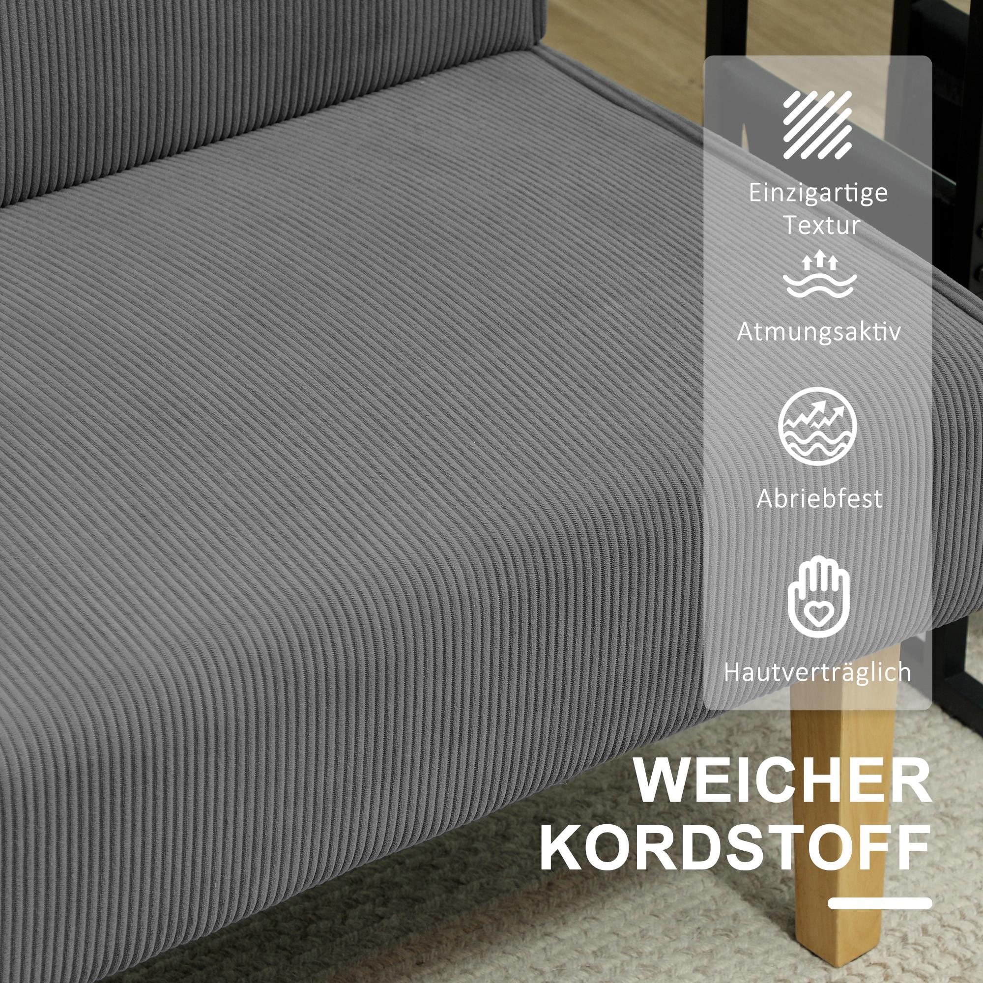 HOMCOM 2 Sitzer Sofa  