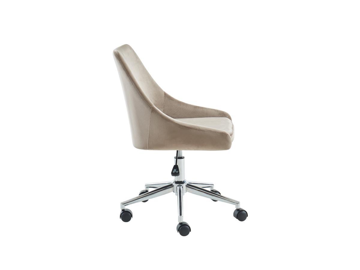 Vente-unique Chaise de bureau MASURIE Velours Hauteur ajustable  