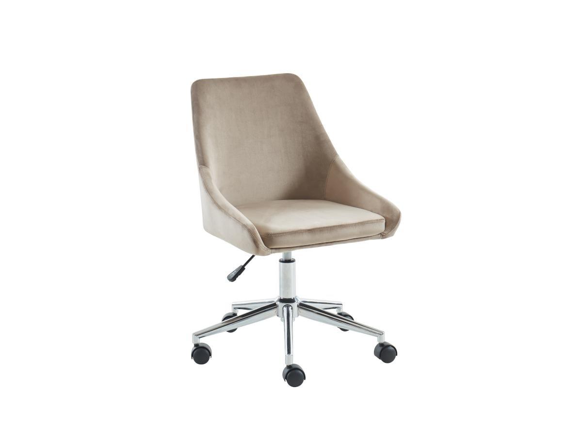 Vente-unique Chaise de bureau MASURIE Velours Hauteur ajustable  