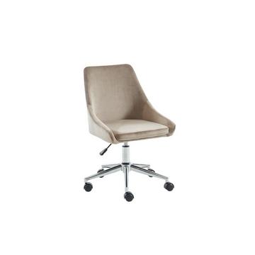 Chaise de bureau MASURIE Velours Hauteur ajustable