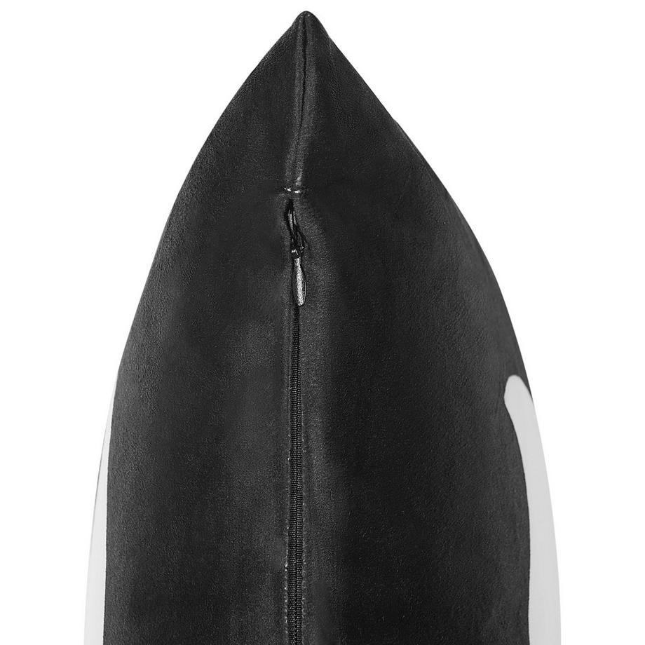 Beliani Lot de 2 coussins décoratifs en Velours  FRANKLINIA  