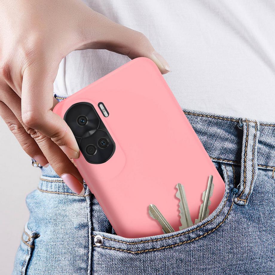 Avizar  Coque Soft Touch Honor 90 Lite Rose pâle 