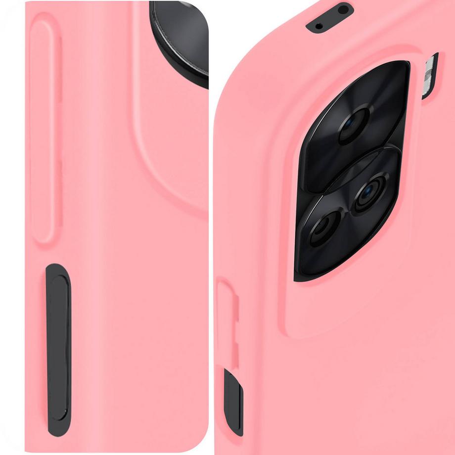 Avizar  Coque Soft Touch Honor 90 Lite Rose pâle 