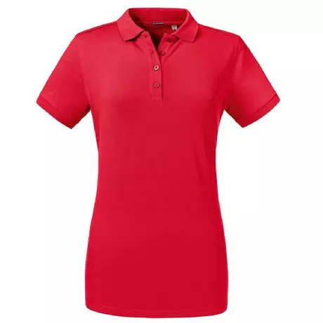 Russell Poloshirt, Stretch  Rot Bunt